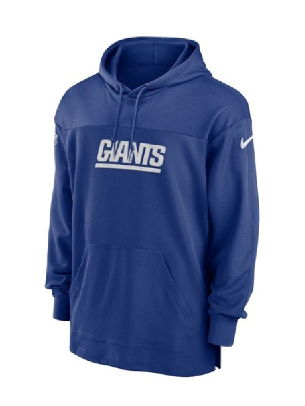 New York Giants Sideline Blue Hoodie