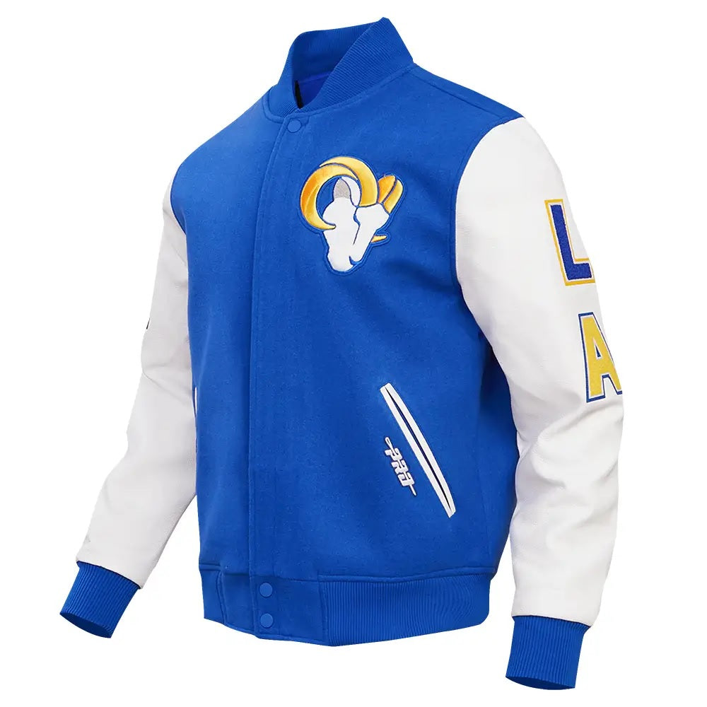 NFL Los Angeles Rams Pro Standard Royal Blue Varsity Jacket
