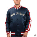 Navy The Offensive New Orleans Pelicans Satin Jacket