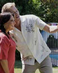 Neighbours 2025 Xavier Molyneux White Resort Shirt