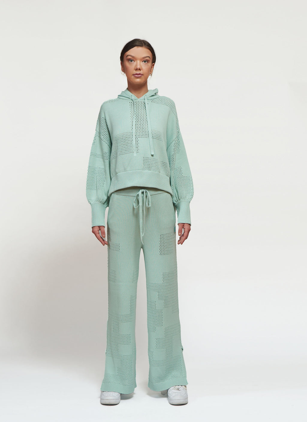 Primakind Nerina Knit Hoodie And Pants Set