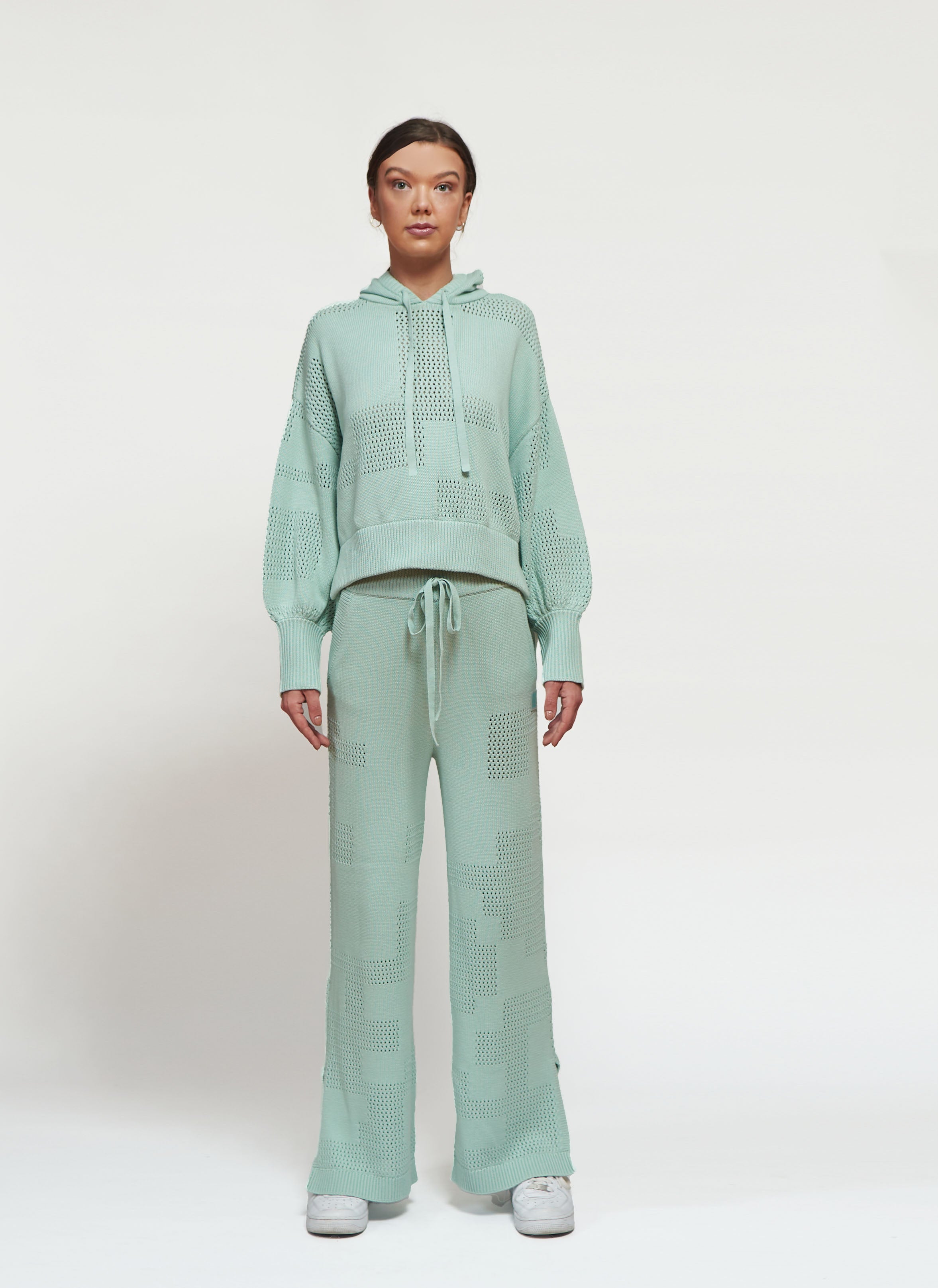 Primakind Nerina Knit Hoodie And Pants Set