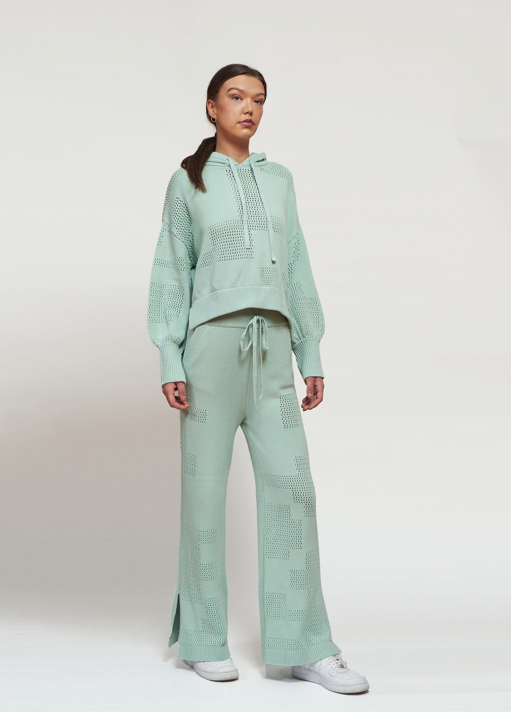 Primakind Nerina Knit Hoodie And Pants Set