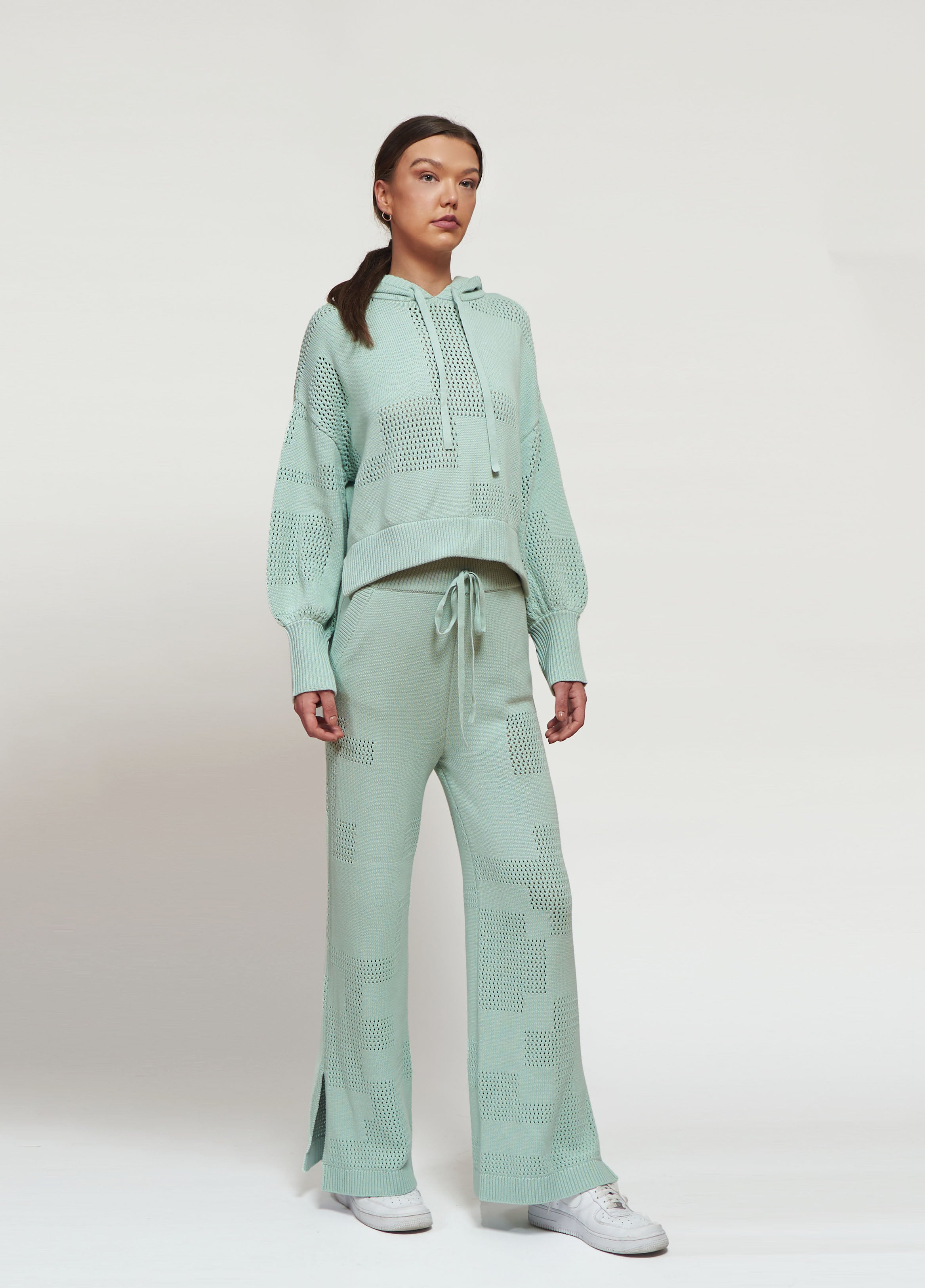 Primakind Nerina Knit Hoodie And Pants Set