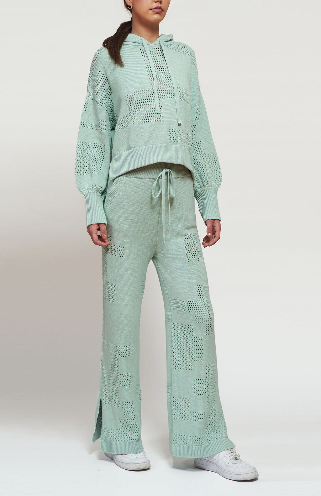 Primakind Nerina Knit Hoodie And Pants Set