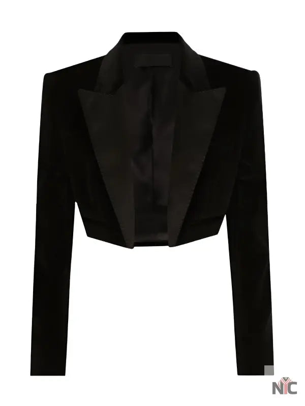 Netflix Tudum 2025 Sofia Carson Cropped Velvet Blazer