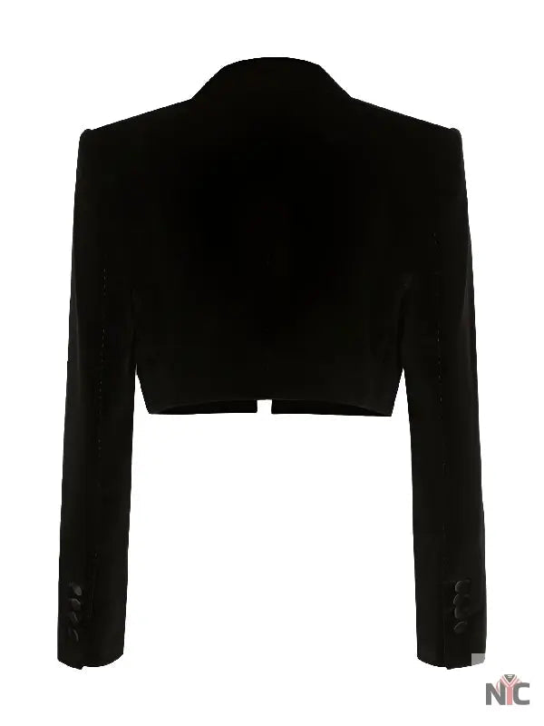 Netflix Tudum 2025 Sofia Carson Cropped Velvet Blazer