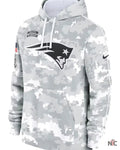 New England Patriots Salute To Service Camo 2024 Hoodie