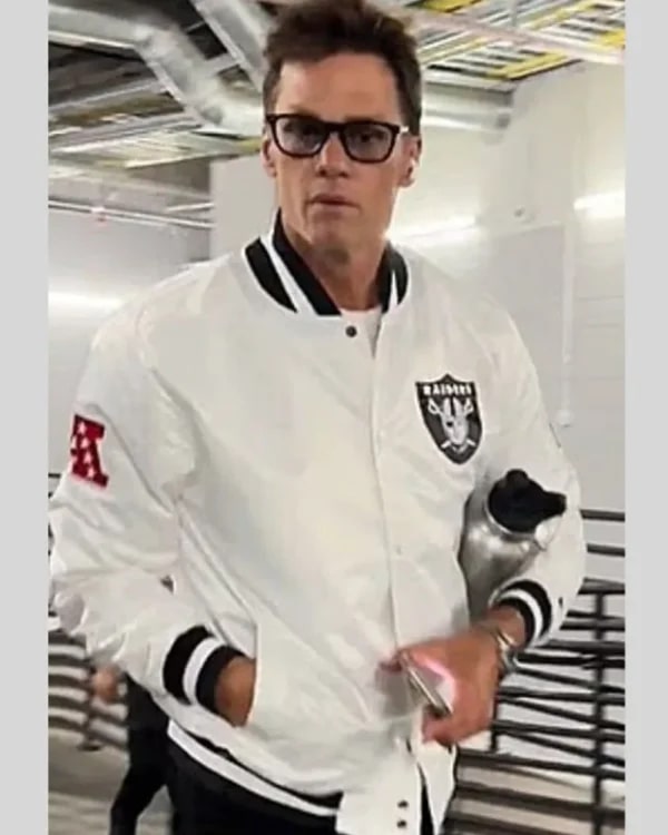 Tom Brady Raiders White Jacket