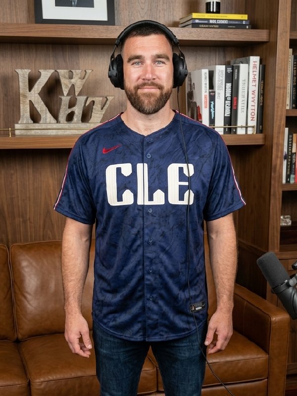 New Heights 2026 Travis Kelce Blue Jersey