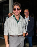 Nick Jonas Fossil Present Fossil Dinner Stripe Shirt