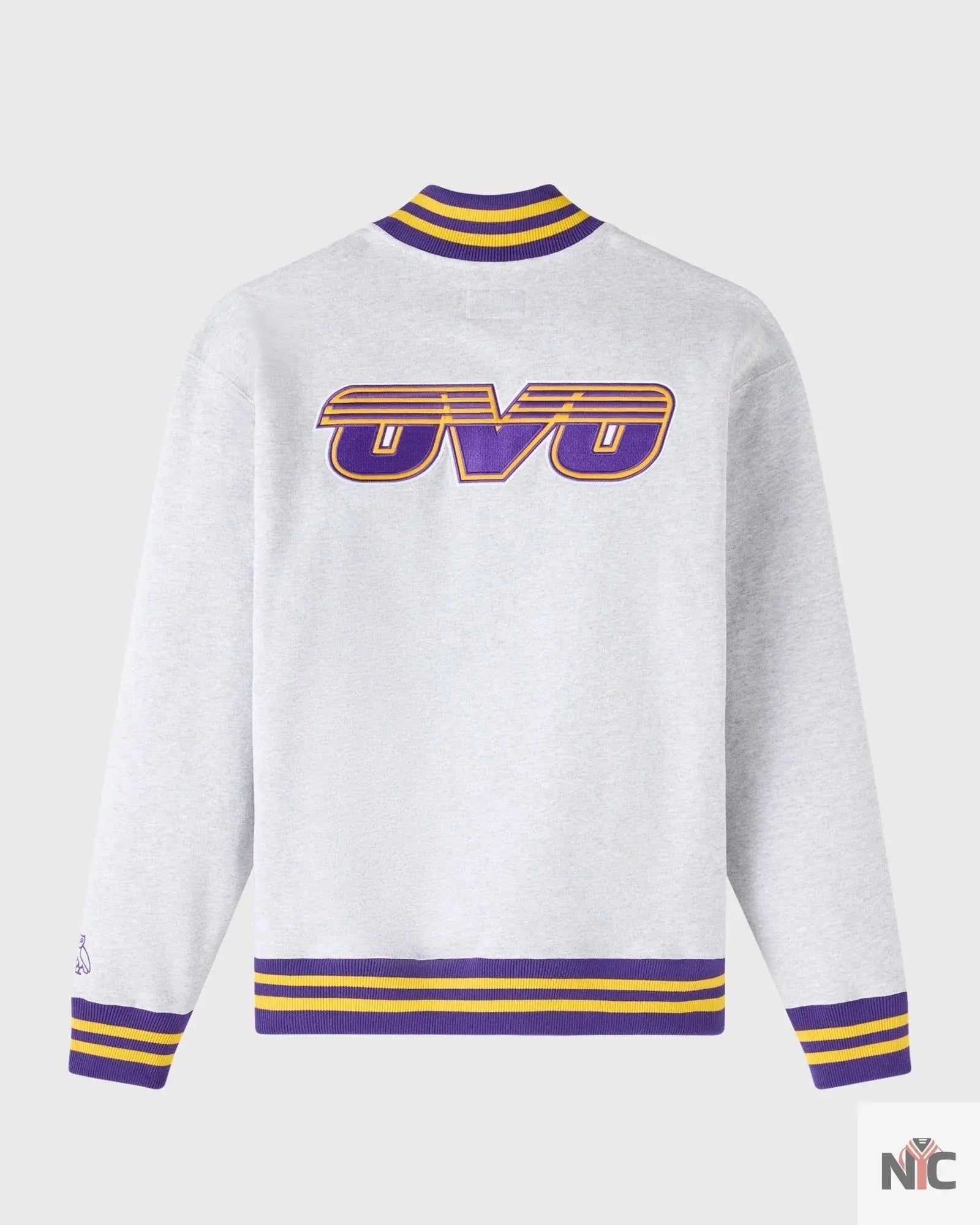 OVO X NBA Los Angeles Lakers Quarter-zip Mockneck Sweatshirt