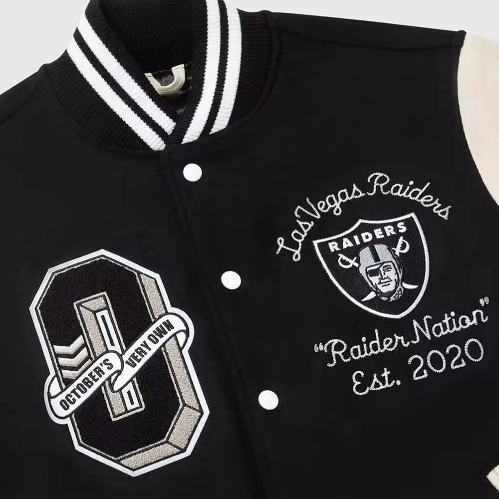OVO X NFL Las Vegas Raiders Varsity Jacket