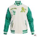 Oakland Athletics Retro Classic Rib Wool Varsity Jacket