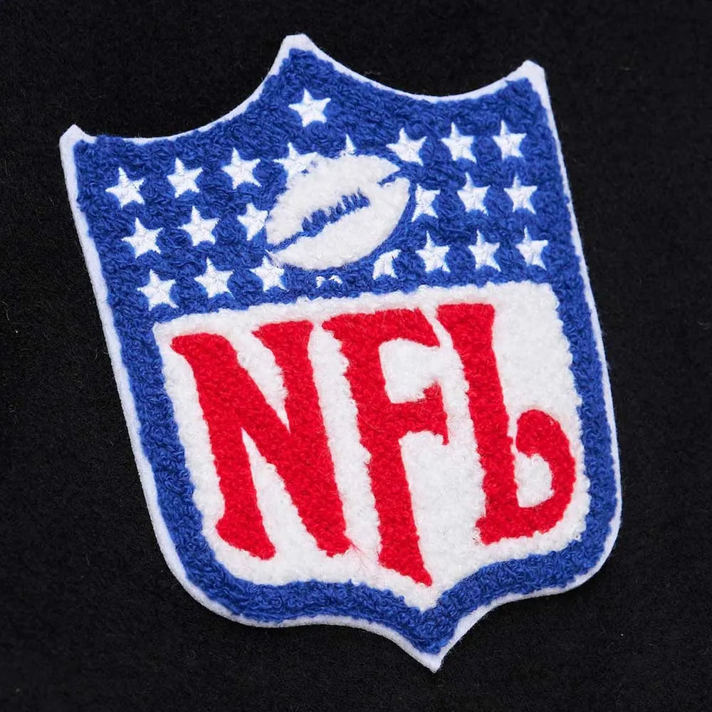 Oakland Raiders Varsity Black Wool Jacket