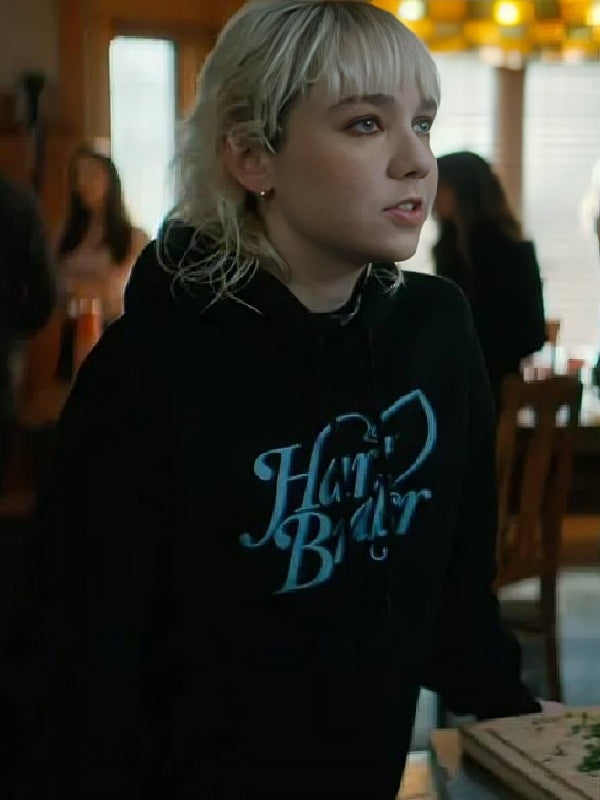 Off Campus 2026 Julia Sarah Stone Black Printed Hoodie