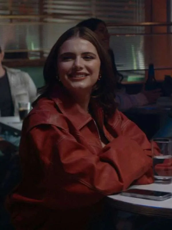 Off Campus Allie Hayes Red Bomber Jacket