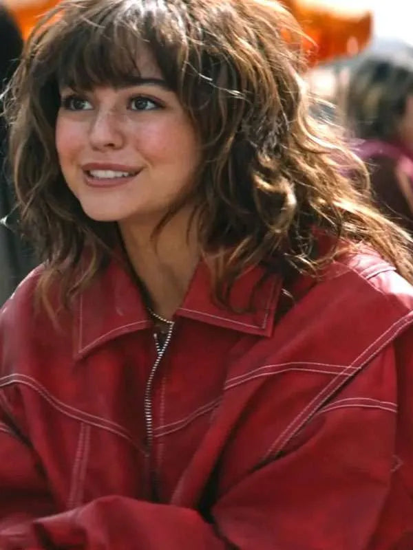 Off Campus Allie Hayes Red Bomber Jacket
