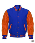 Orange And Blue Varsity Jacket