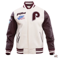 Philadelphia Phillies Retro Classic Rib Wool Varsity Jacket