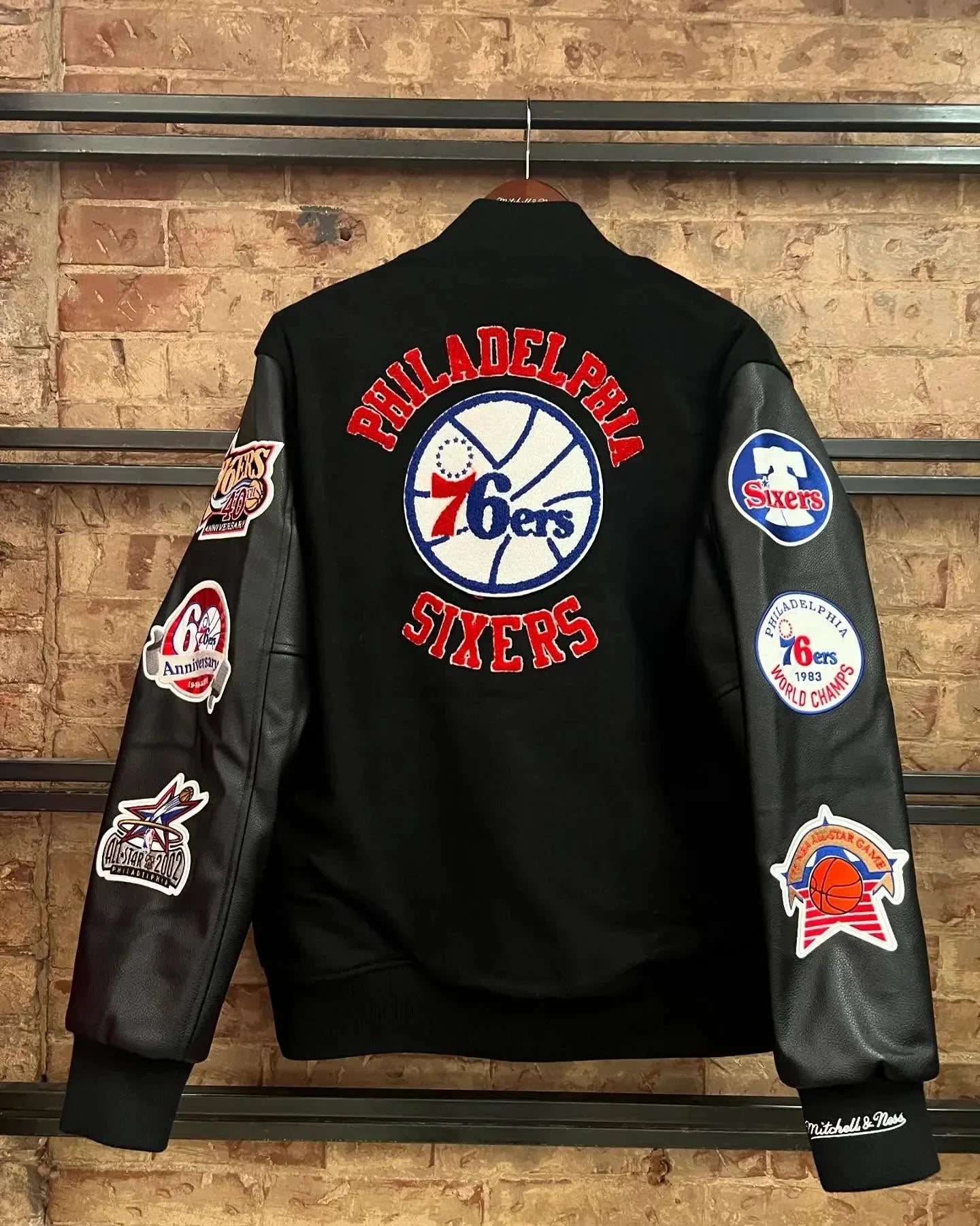 Philadelphia NBA Varsity Black Jacket