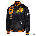 Phoenix Suns Mash Up Black Satin Jacket
