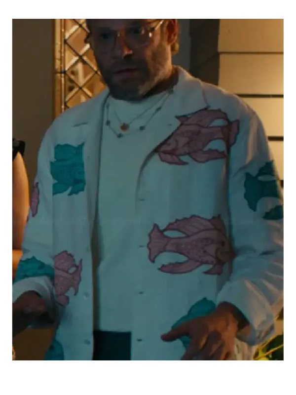 Platonic S02 Seth Rogen Fish Printed Shirt