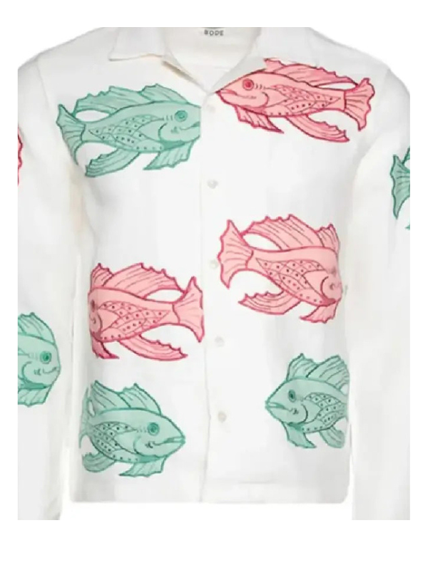 Platonic S02 Seth Rogen Fish Printed Shirt