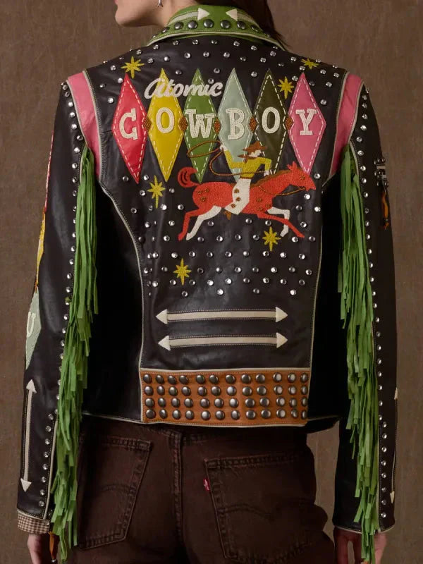 Women Rodeo Long Tall Texan Suede Jacket