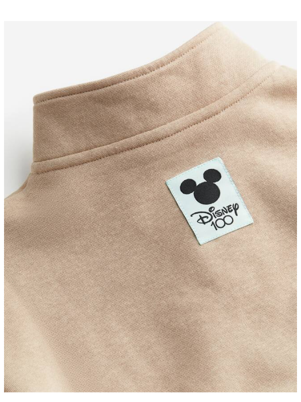 Printed zip-top sweatshirt