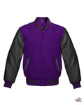 Purple And Black Varsity Jacket