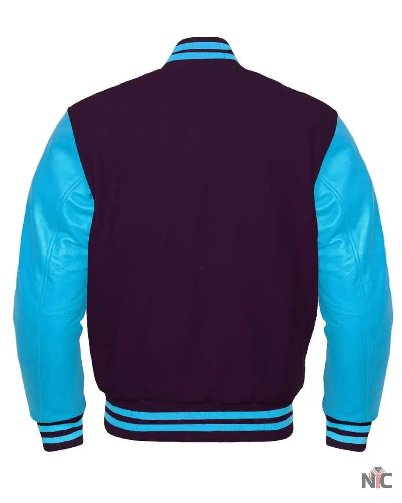 Purple And Blue Varsity Jacket