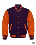 Purple & Orange Varsity Jacket
