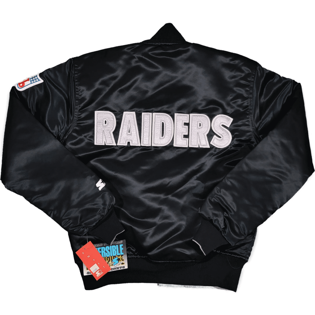 Raiders Starter Vintage Satin Varsity Jacket
