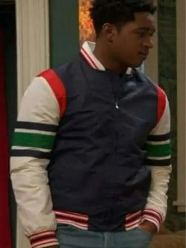Issac Ryan Brown Ravens Home S06 Varsity Jacket