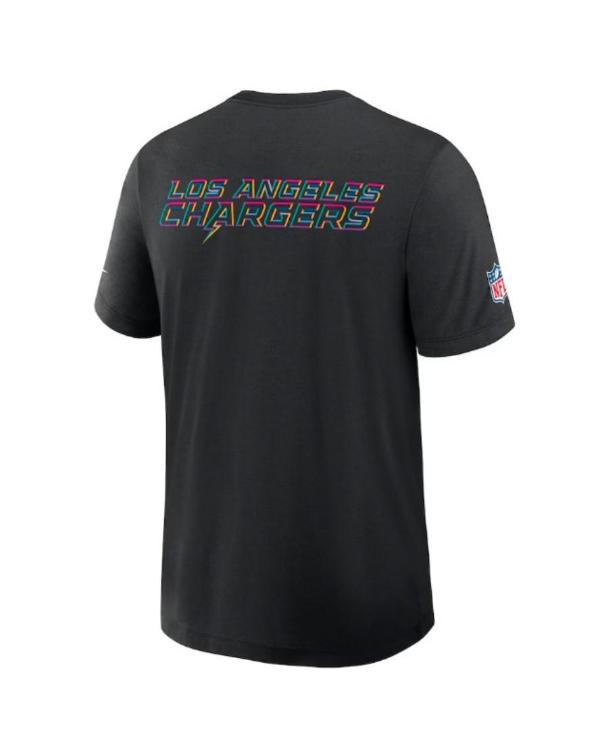 Los Angeles Chargers Black 2025 Crucial Catch Dri-Fit T-Shirt