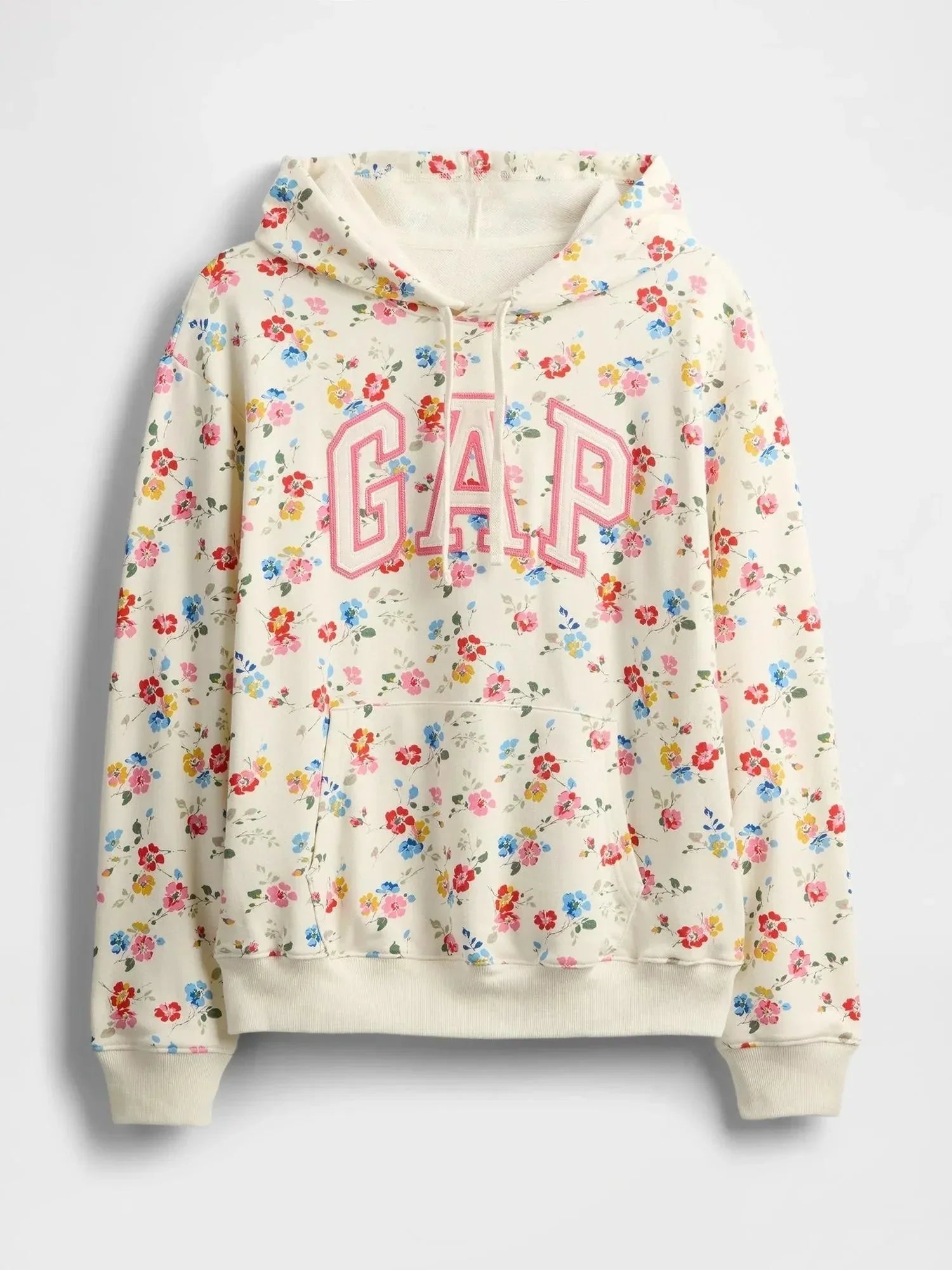 Relaxed Gap Logo Off White Hoodie