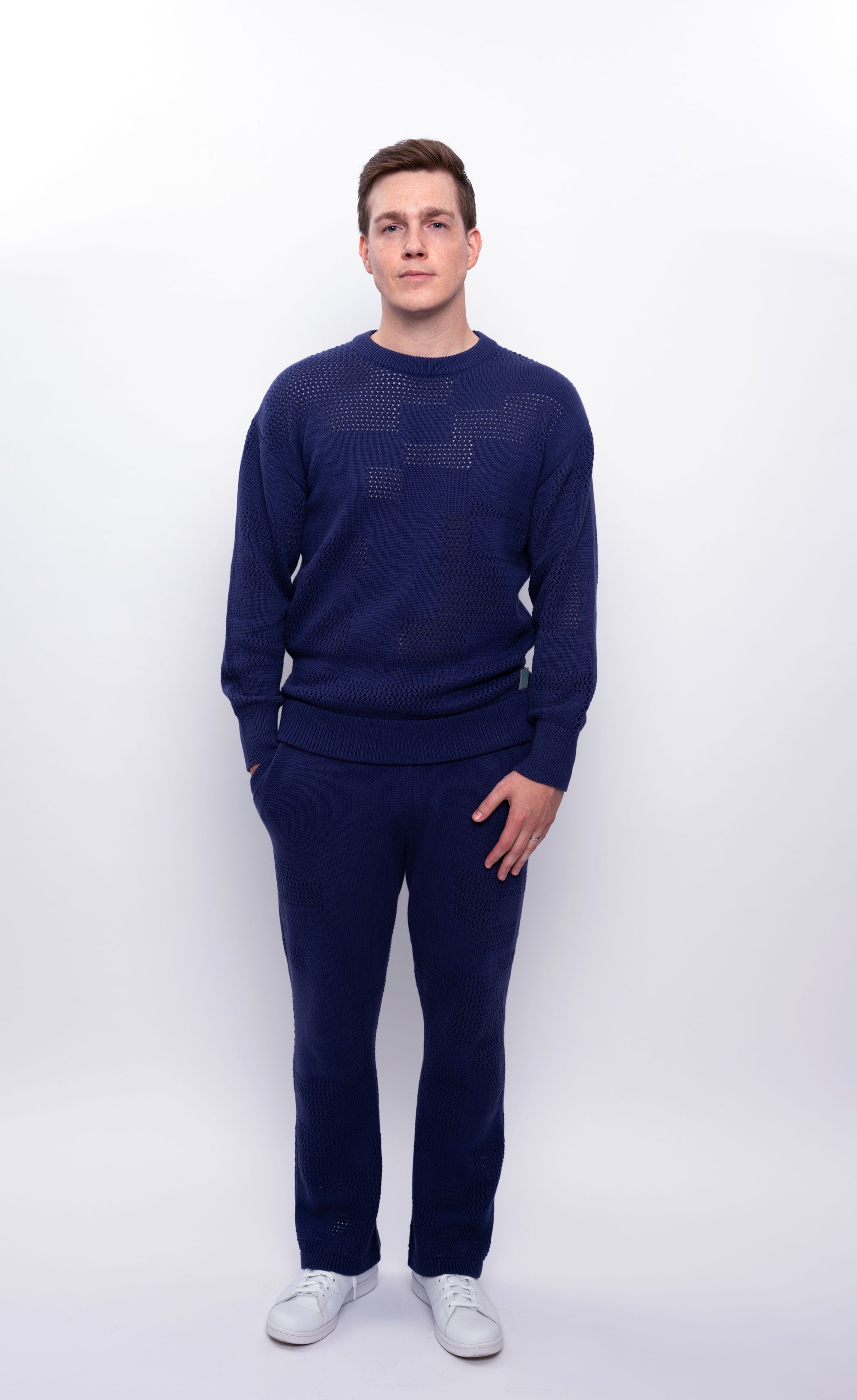 Primakind Men's Knit Pullover And Matching Jogger 2-Piece Set