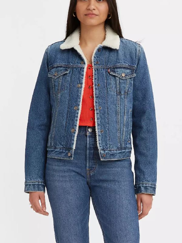 Rock the Block S7 Mina Starsiak Sherpa Denim Jacket