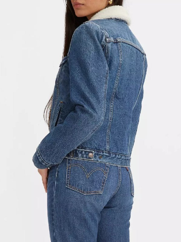 Rock the Block S7 Mina Starsiak Sherpa Denim Jacket