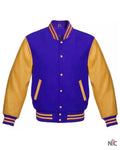 Royal Blue And Gold Varsity Jacket