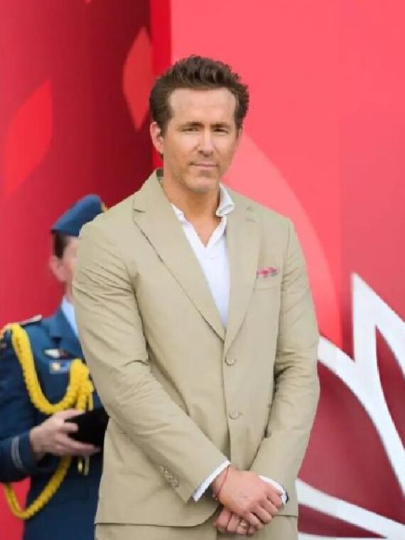 Ryan Reynolds Canada Day Celebrations Blazer