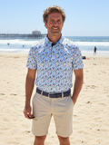 Primakind Surfs up Performance Polo | 4=Way Stretch