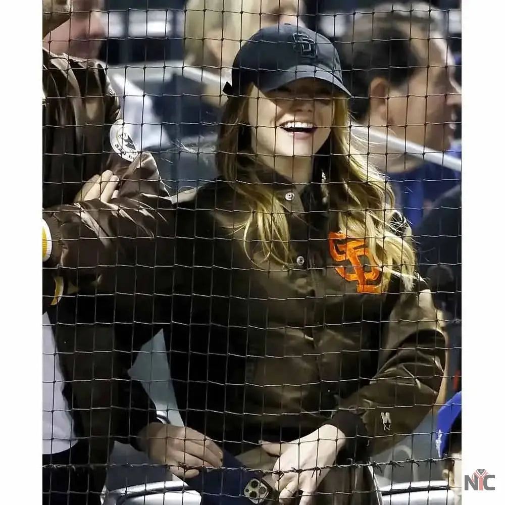 San Diego Padres Emma Stone Bomber Jacket