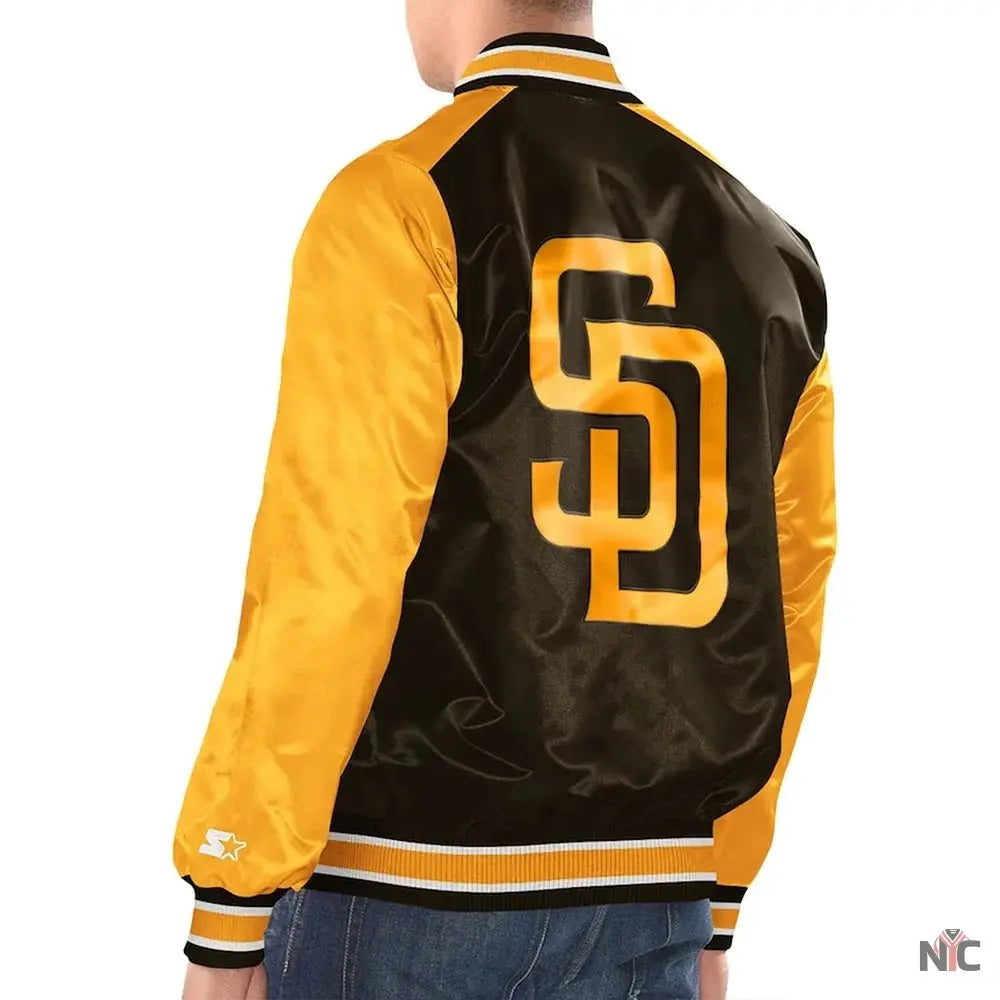 San Diego Padres Renegade Varsity Satin Jacket