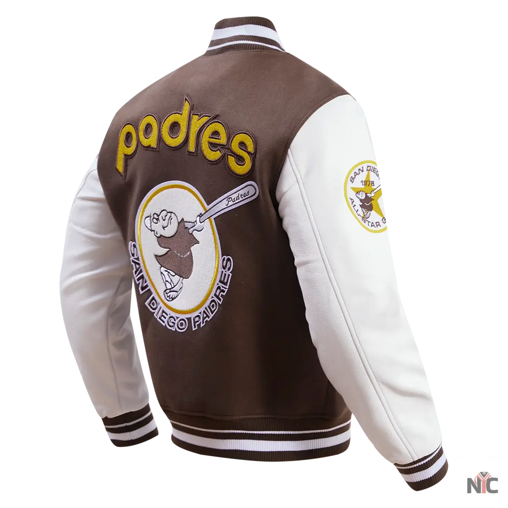 San Diego Padres Retro Classic Rib Wool Varsity Jacket