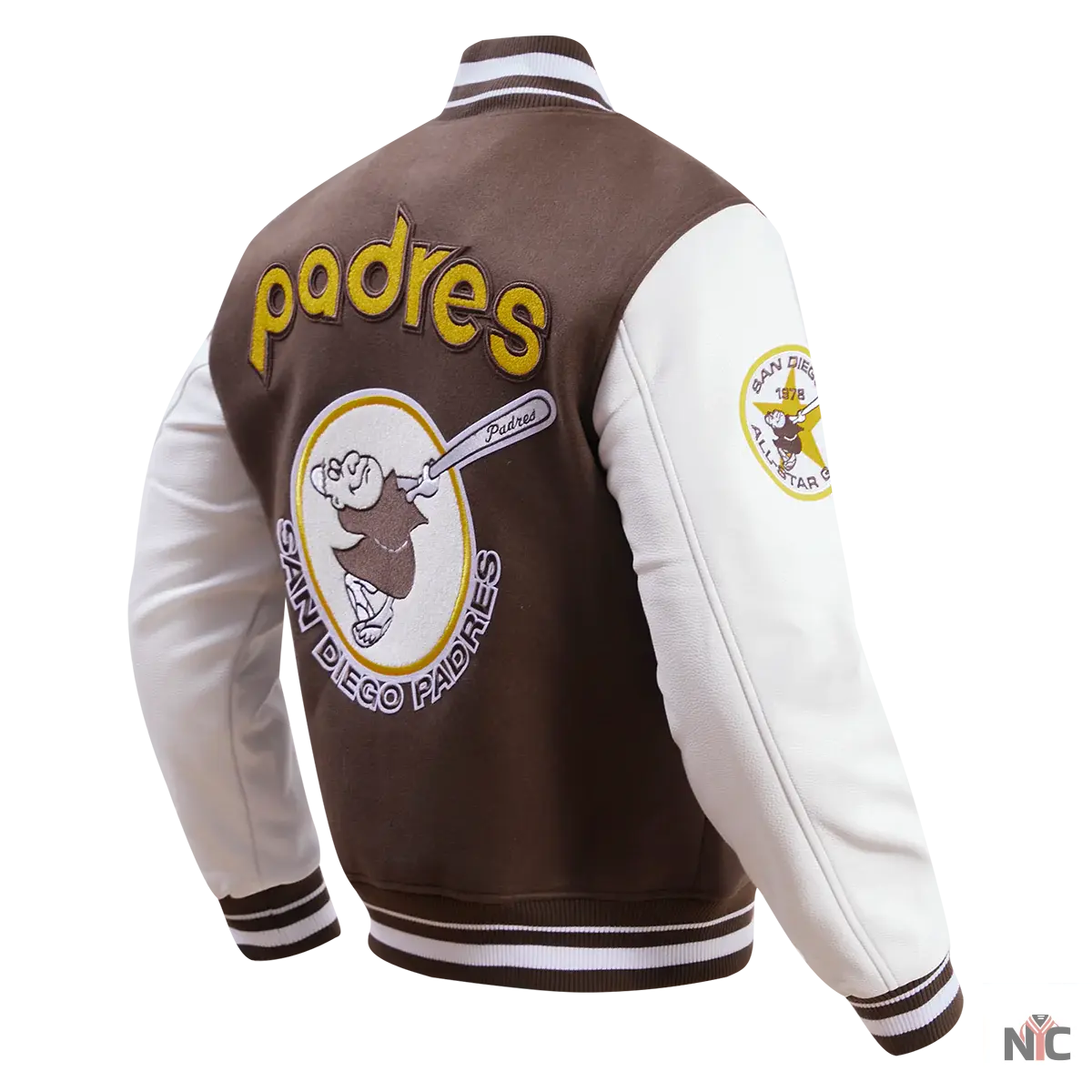 San Diego Padres Retro Classic Rib Wool Varsity Jacket