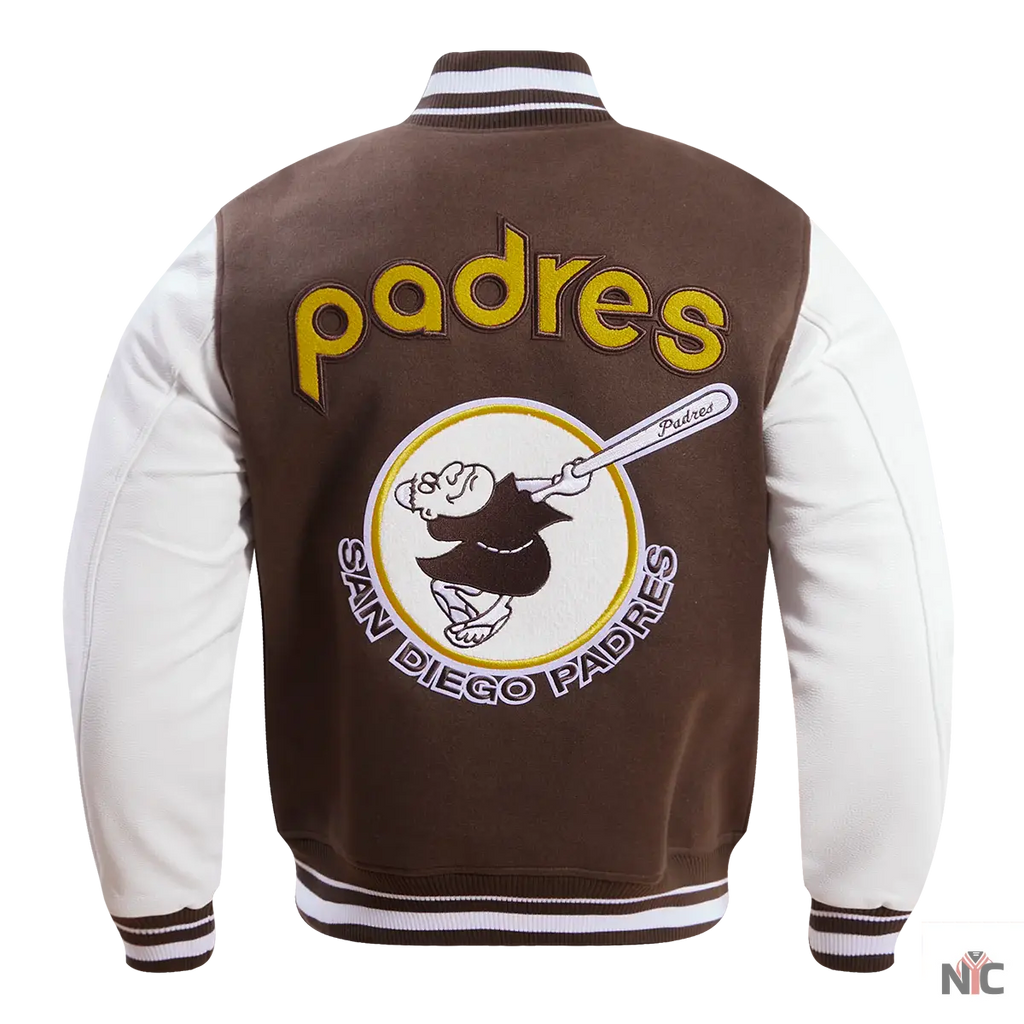 San Diego Padres Retro Classic Rib Wool Varsity Jacket