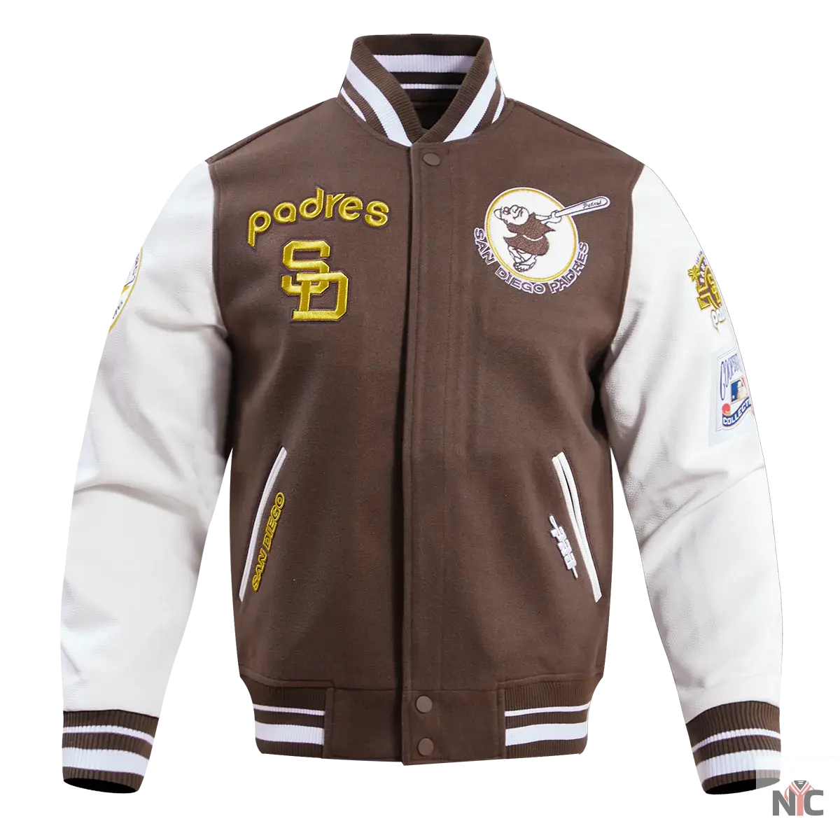 San Diego Padres Retro Classic Rib Wool Varsity Jacket