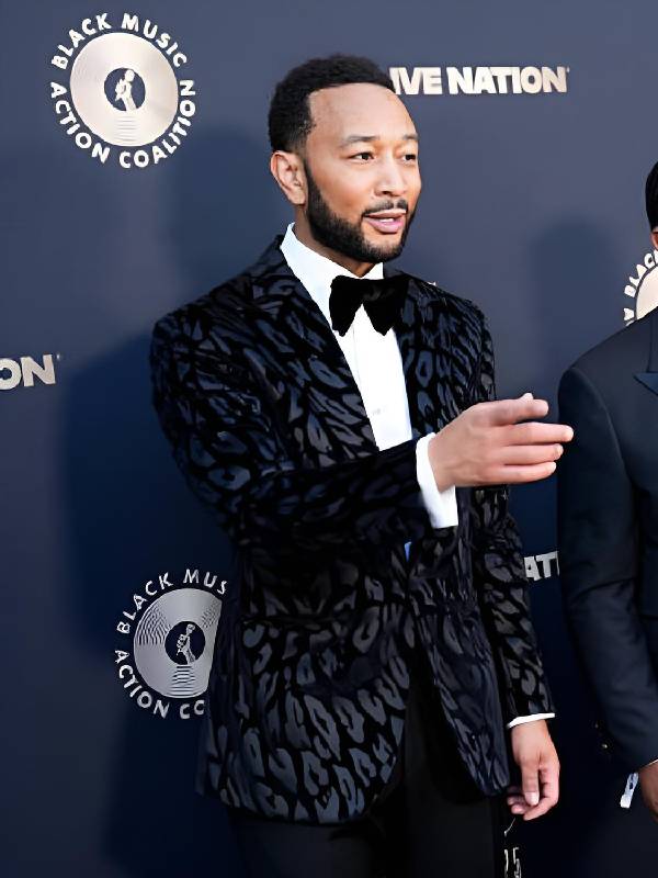 2025 ANNUAL BMAC Gala John Legend Printed Blazer
